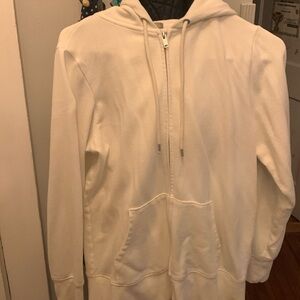 Gap sweats zip front hoodie size medium